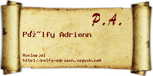 Pálfy Adrienn névjegykártya
